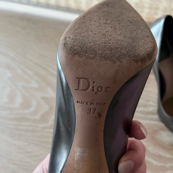 Dior Metallic Pointed Toe Heels size 37 - Picture 4 of 4